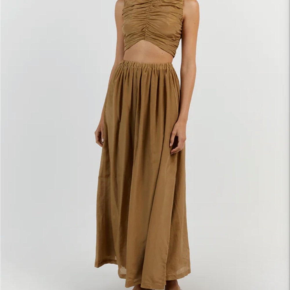 DISSH Gold Midi Skirt